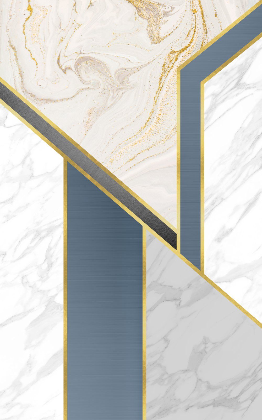 Konten Geometris Zigzag Marmer