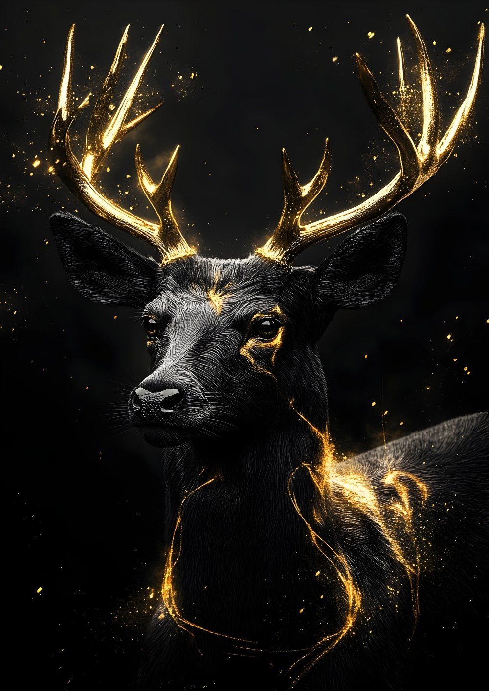 Konten Keterangan Gambar Deer Stylisasi