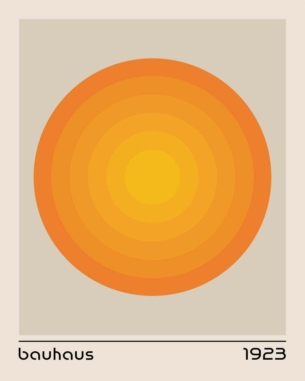 Konten Matahari dengan Gradasi Warna