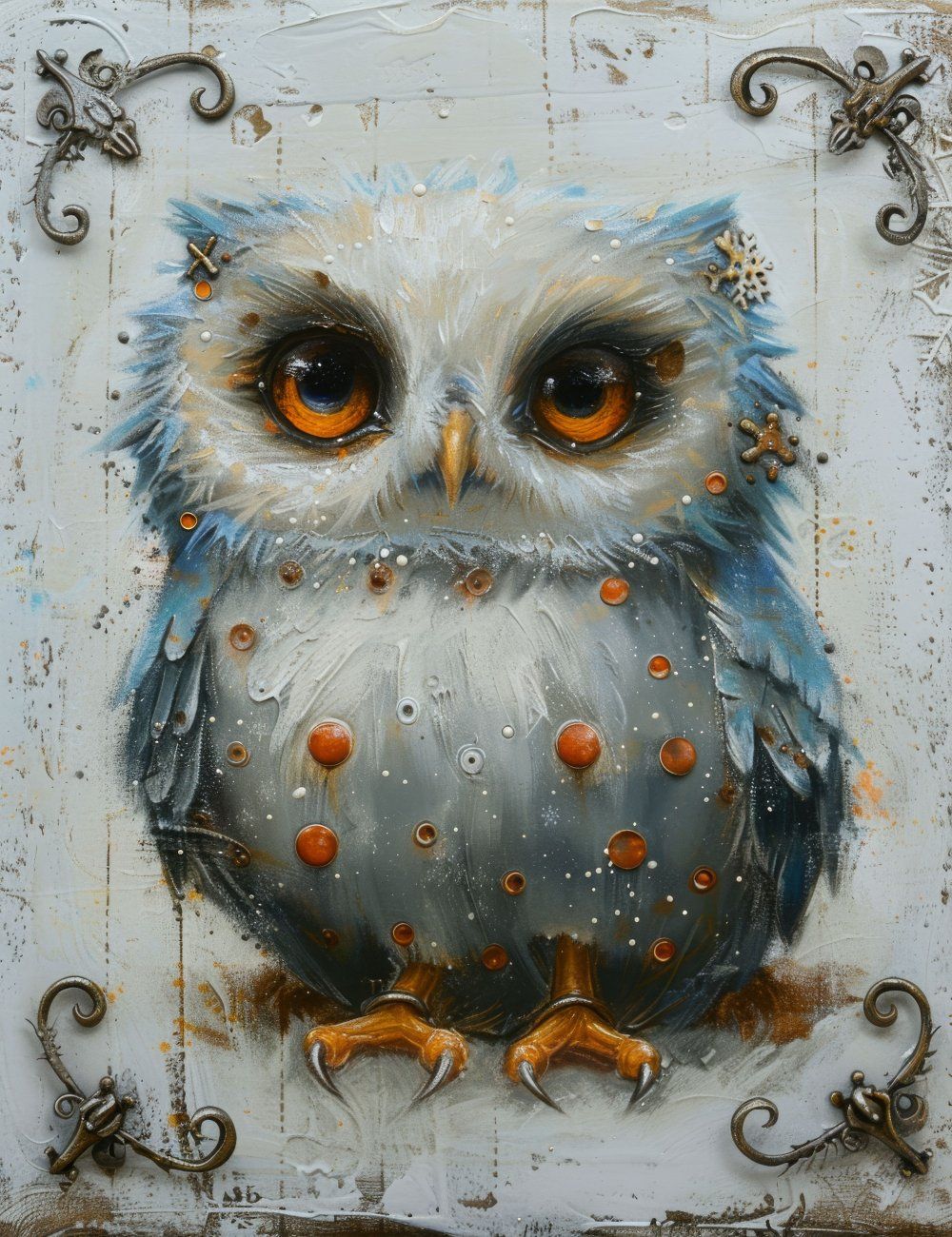 Konten Owel dengan Desain Whimsical