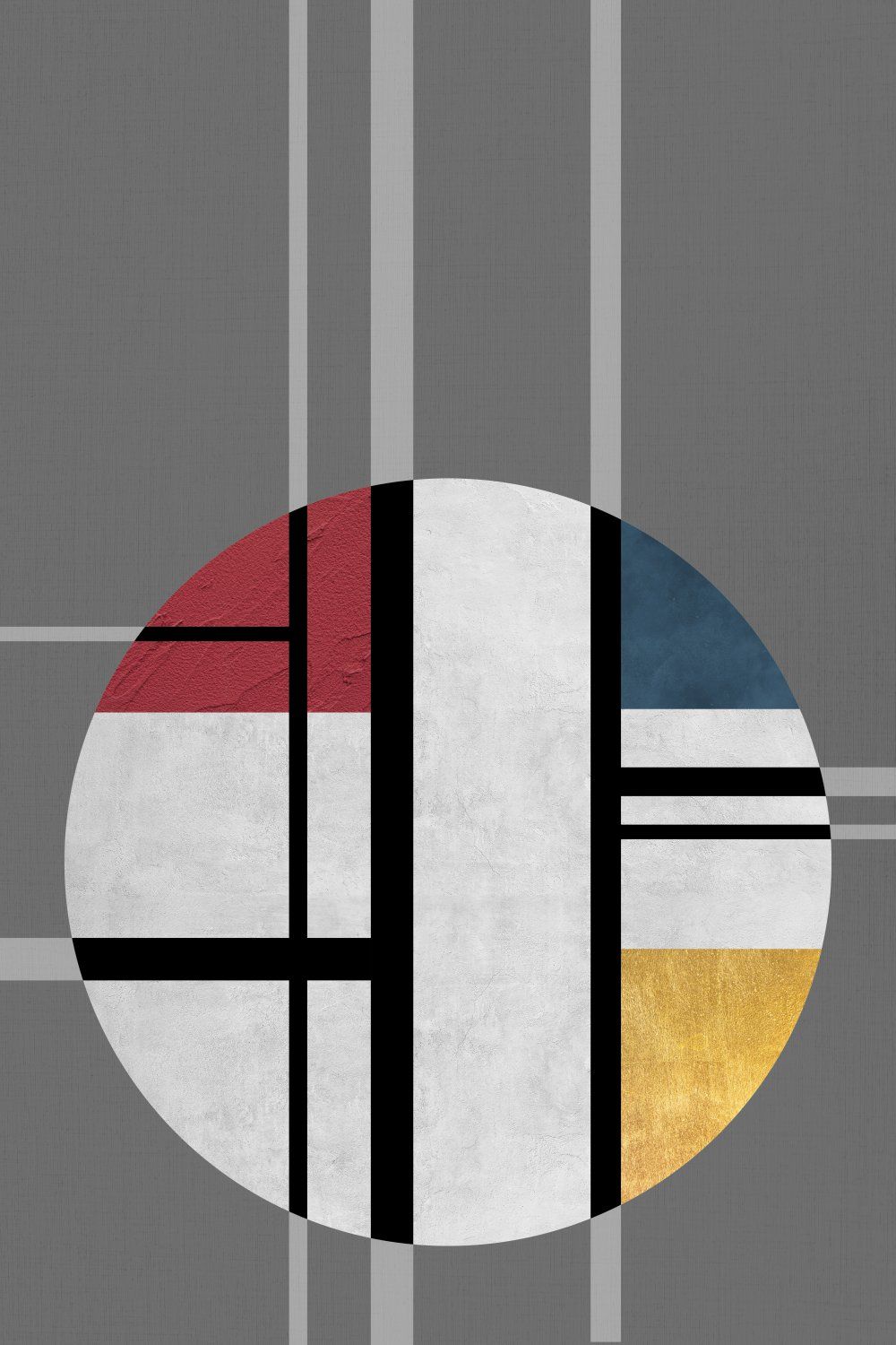 Konten Pola Geometris Putih