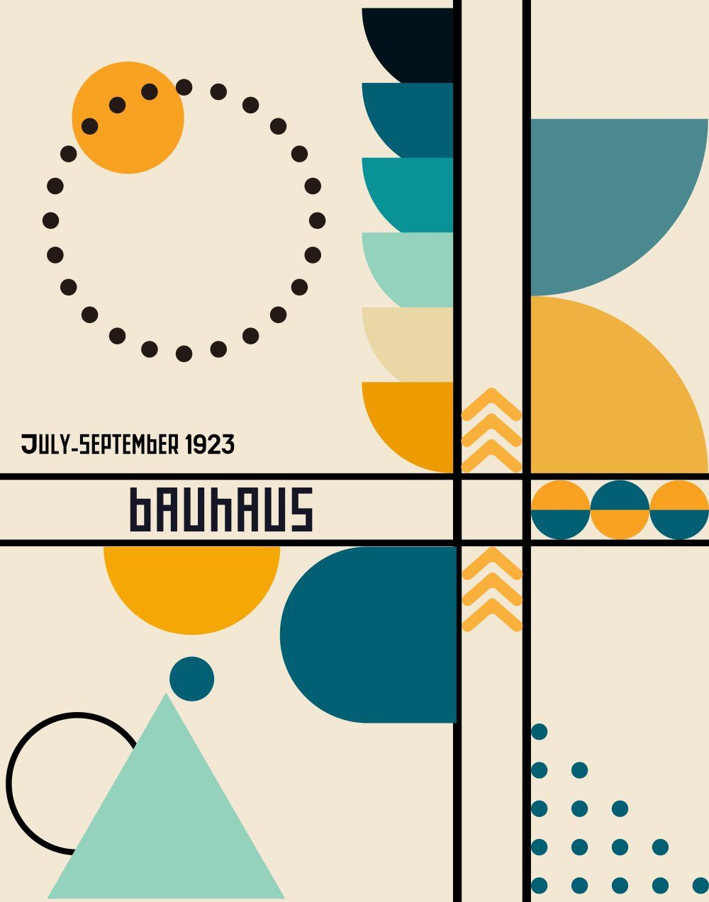 Konten Poster Bauhaus 1400 Plus 11X14 Inch