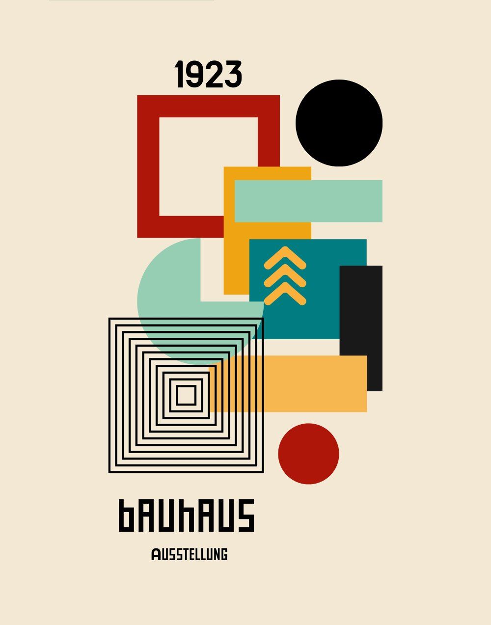 Konten Poster Bauhaus 1400 Plus 11X14 Inch