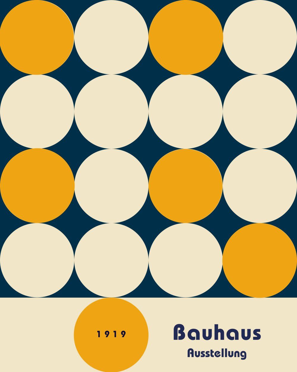 Konten Poster Bauhaus 1919
