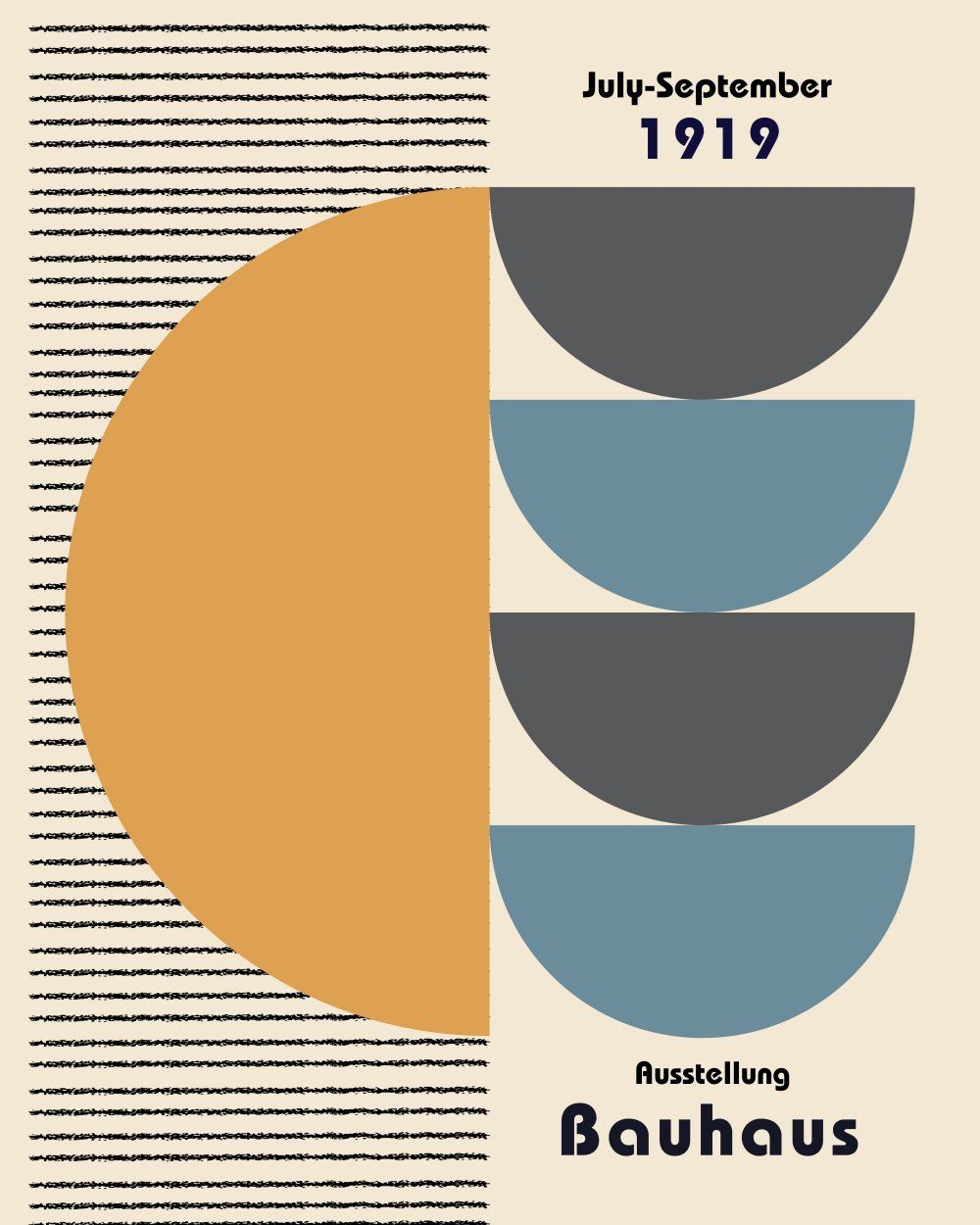 Konten Poster Bauhaus 1919