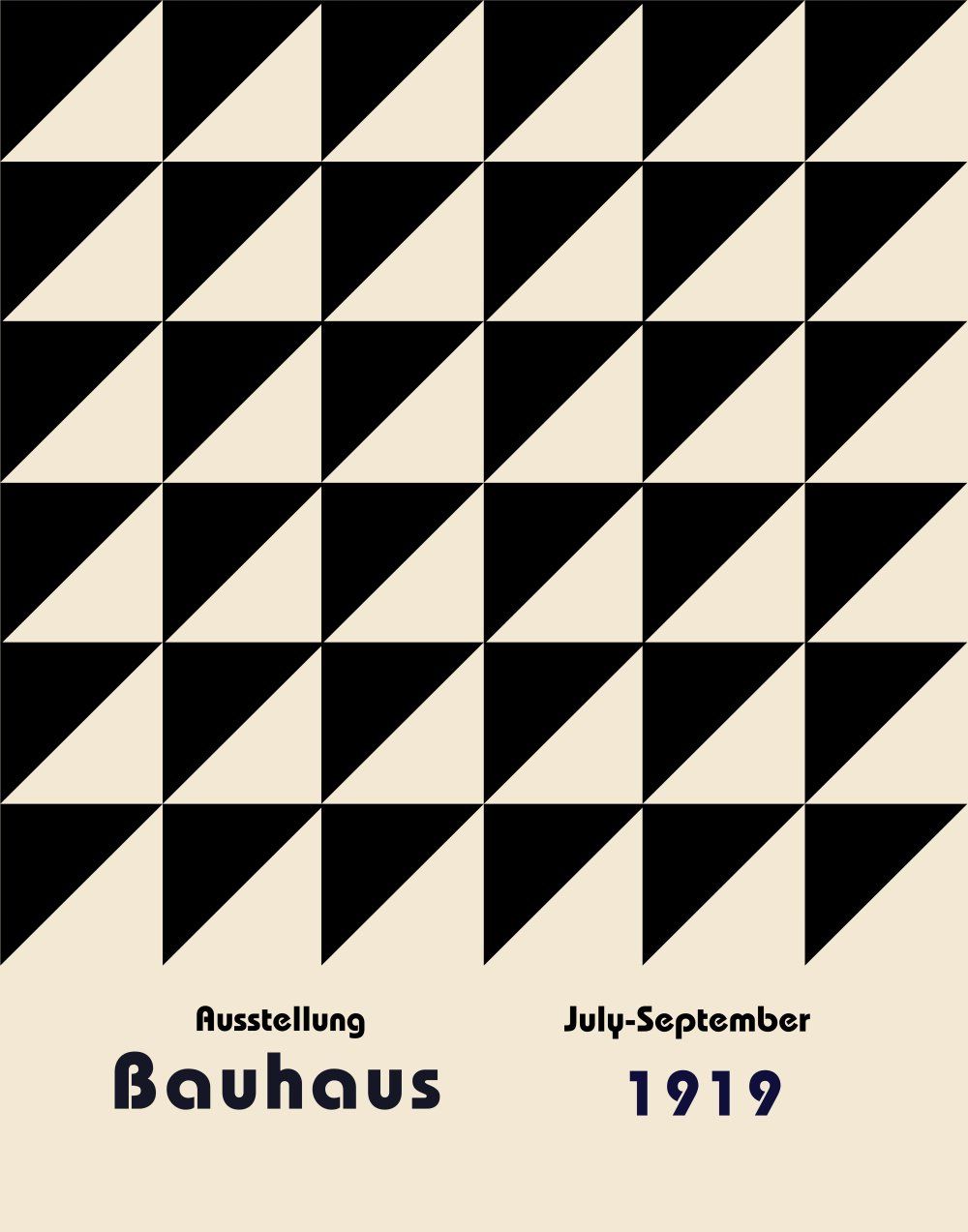 Konten Poster Bauhaus 1919