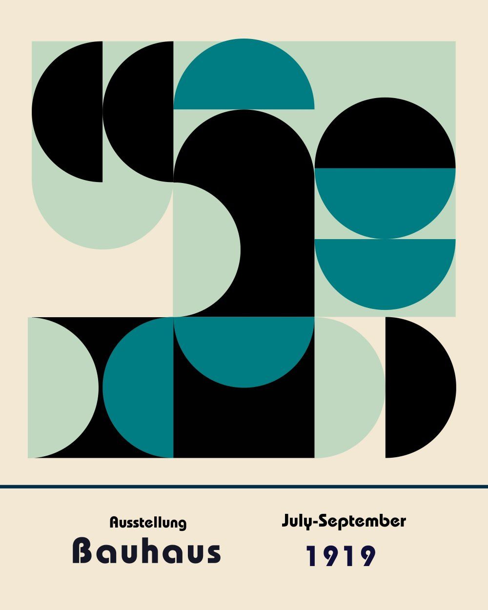 Konten Poster Bauhaus 1919