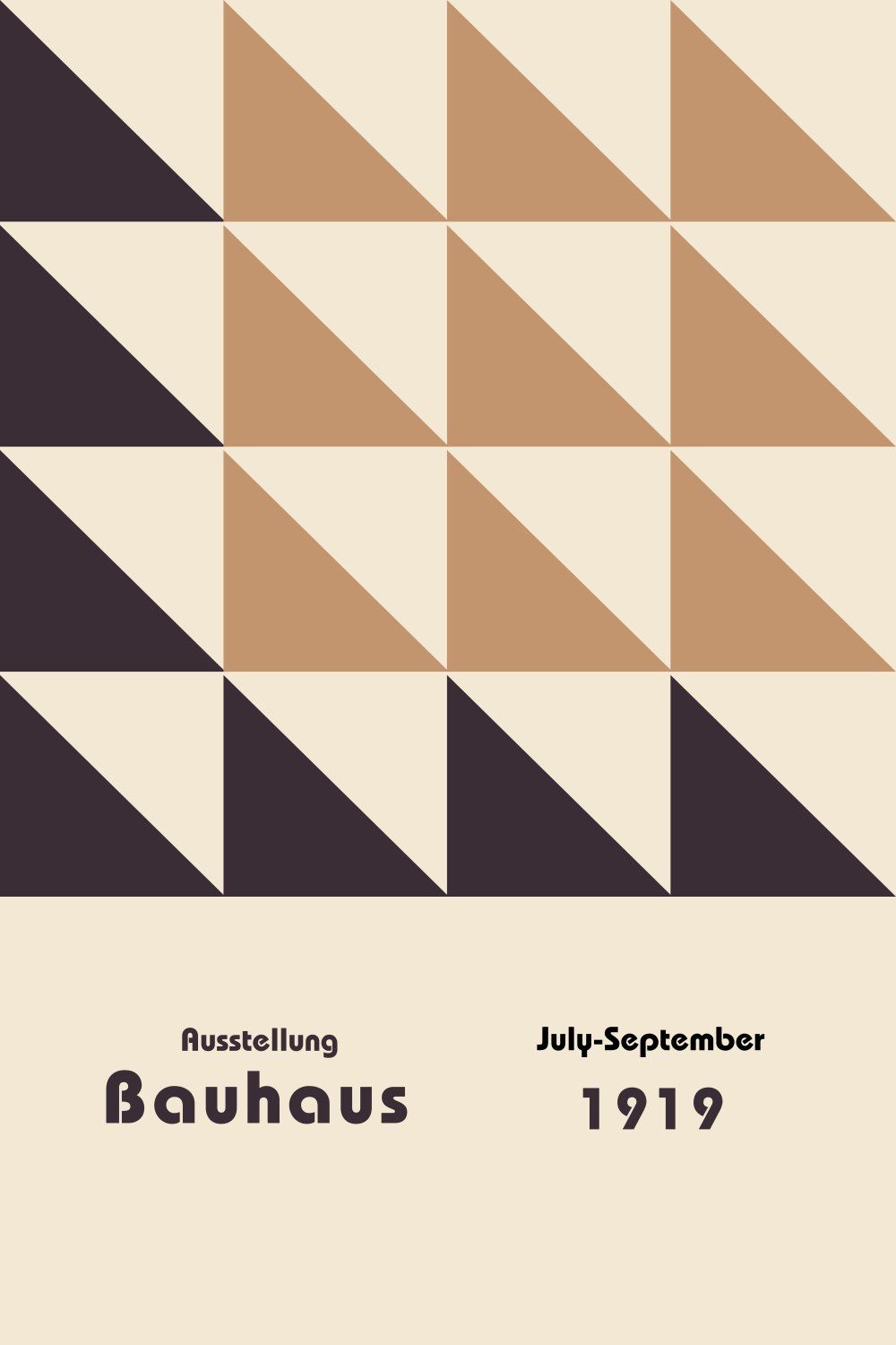 Konten Poster Bauhaus 1919