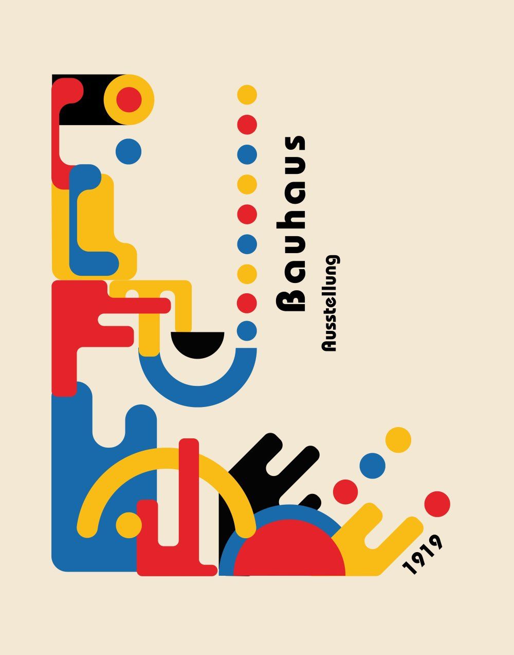 Konten Poster Bauhaus 1919