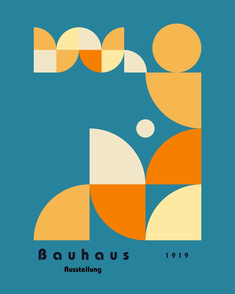 Konten Poster Bauhaus 1919