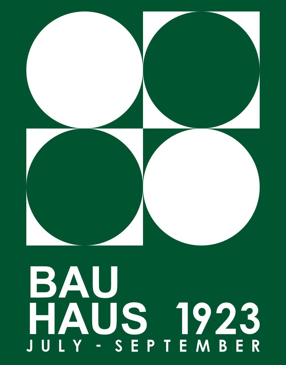 Konten Poster Bauhaus 1923