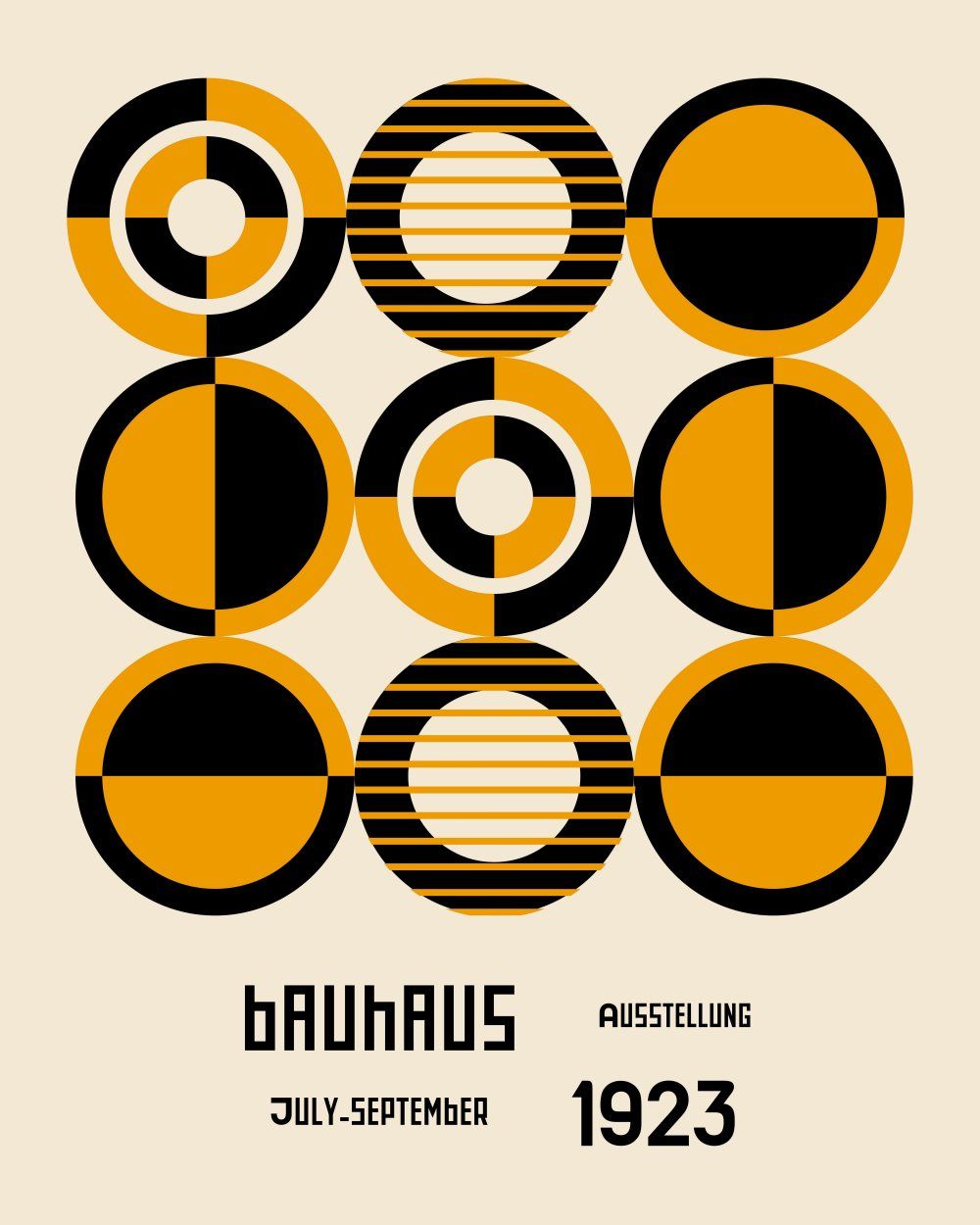 Konten Poster Bauhaus 1923