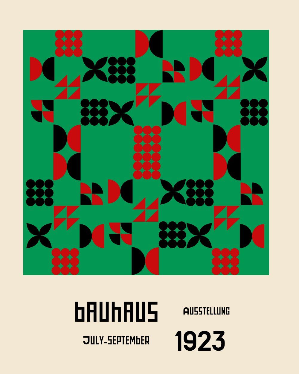 Konten Poster Bauhaus 1923