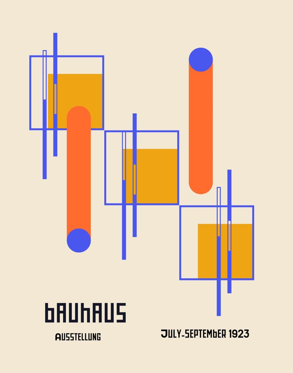 Konten Poster Bauhaus 1923