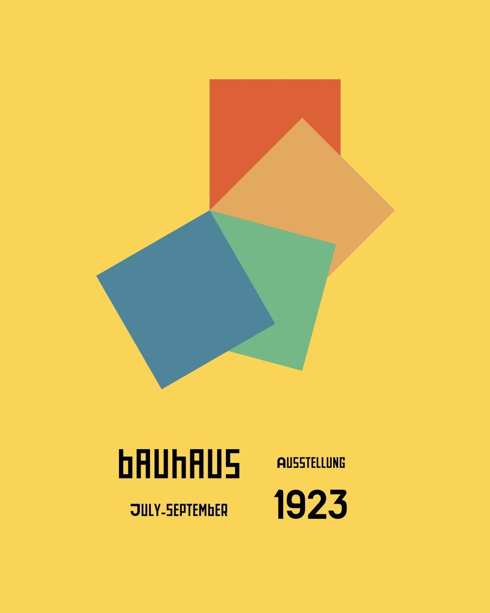 Konten Poster Bauhaus 1923