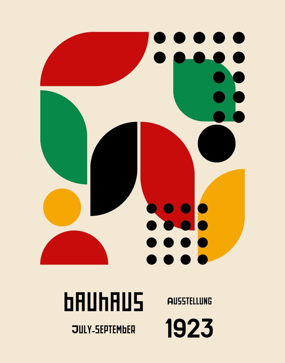 Konten Poster Bauhaus 1923