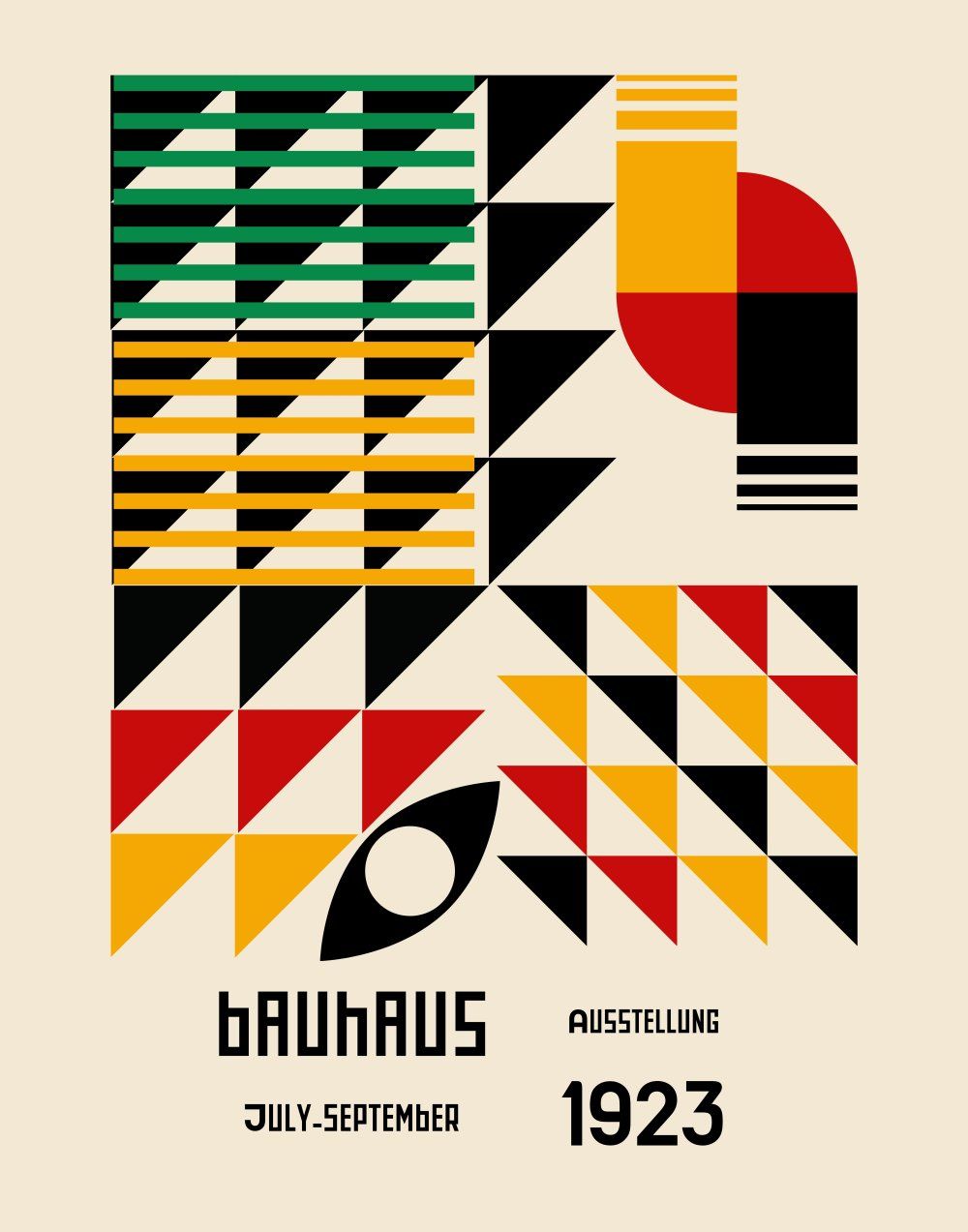 Konten Poster Bauhaus 1923