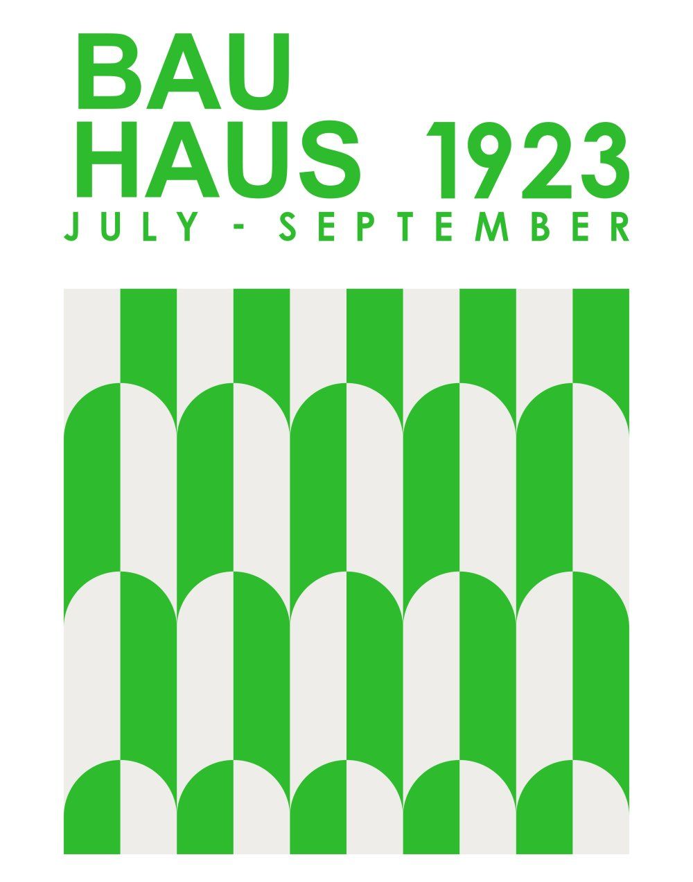 Konten Poster Bauhaus 1923