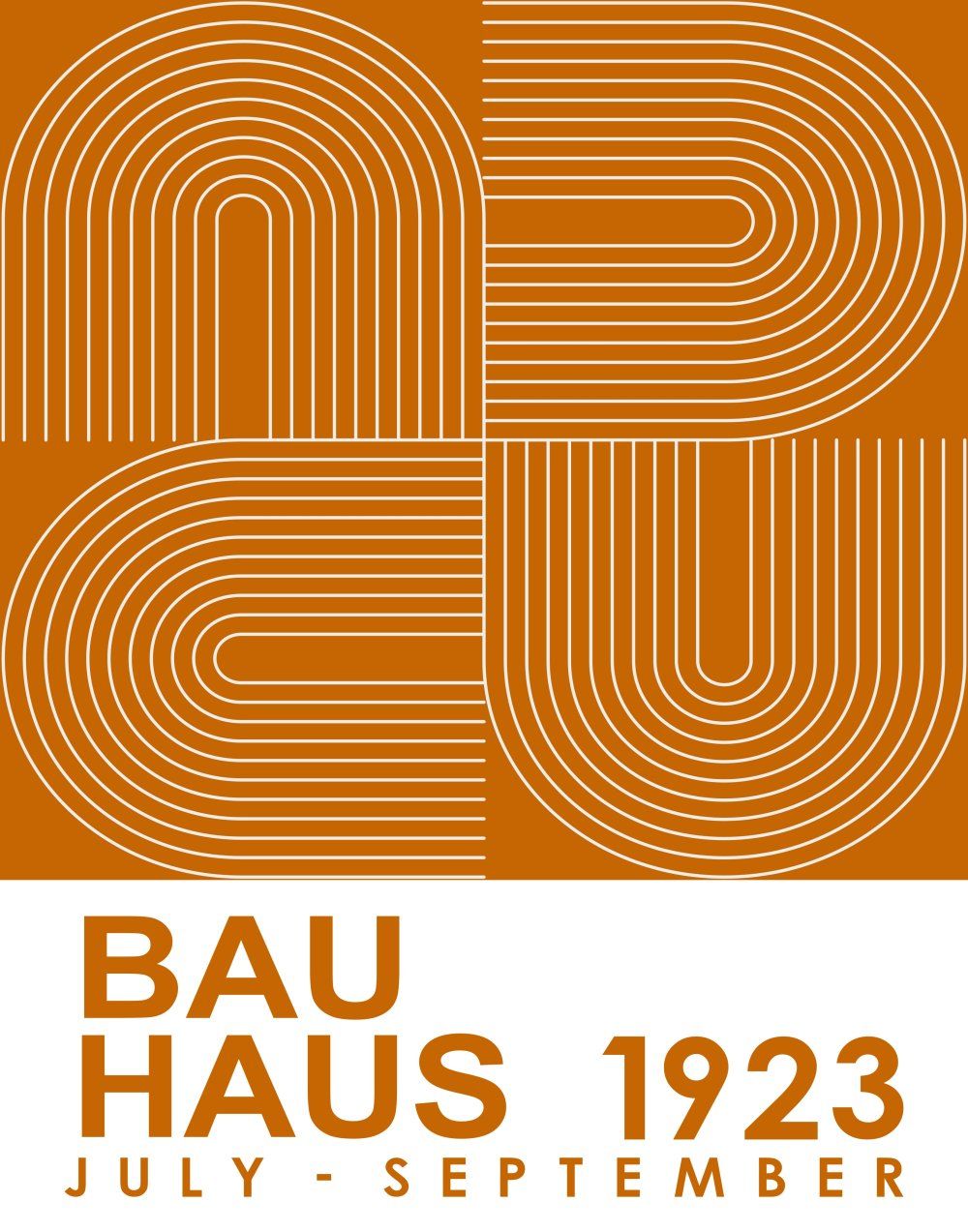 Konten Poster Bauhaus 1923