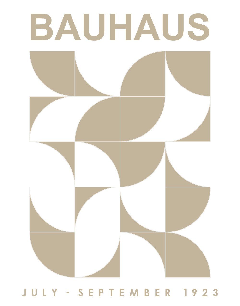Konten Poster Bauhaus Art Exhibition
