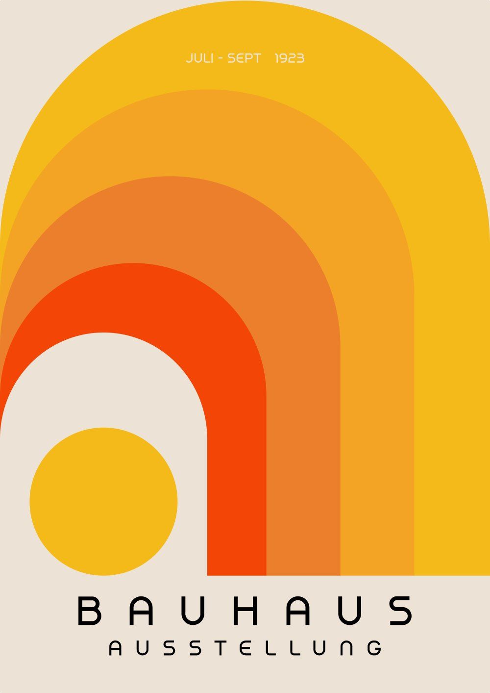 Konten Poster Bauhaus Austellung