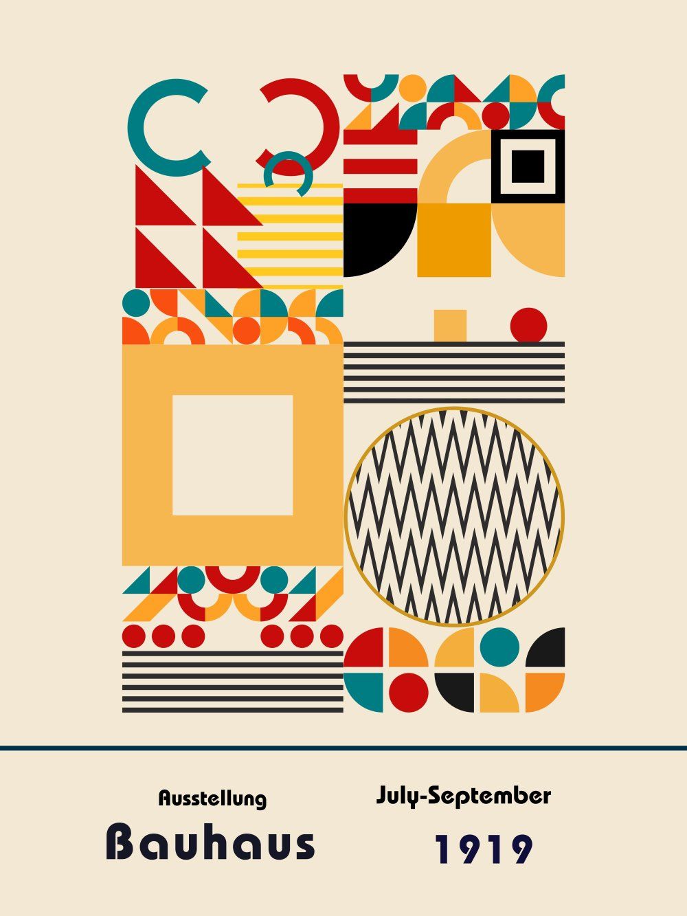 Konten Poster Bauhaus Collection Rasio 3 4