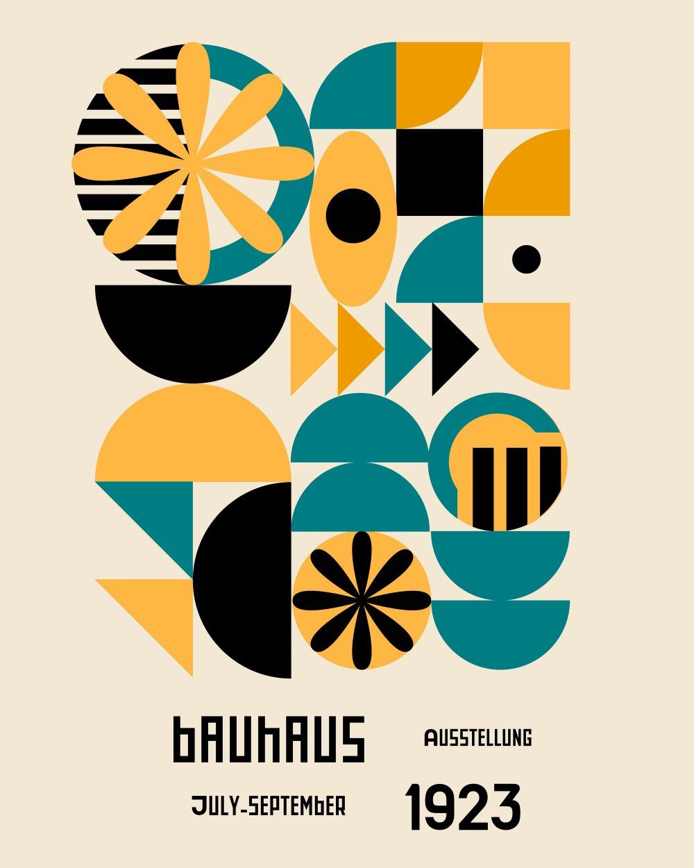 Konten Poster Bauhaus Collection Rasio 4 5