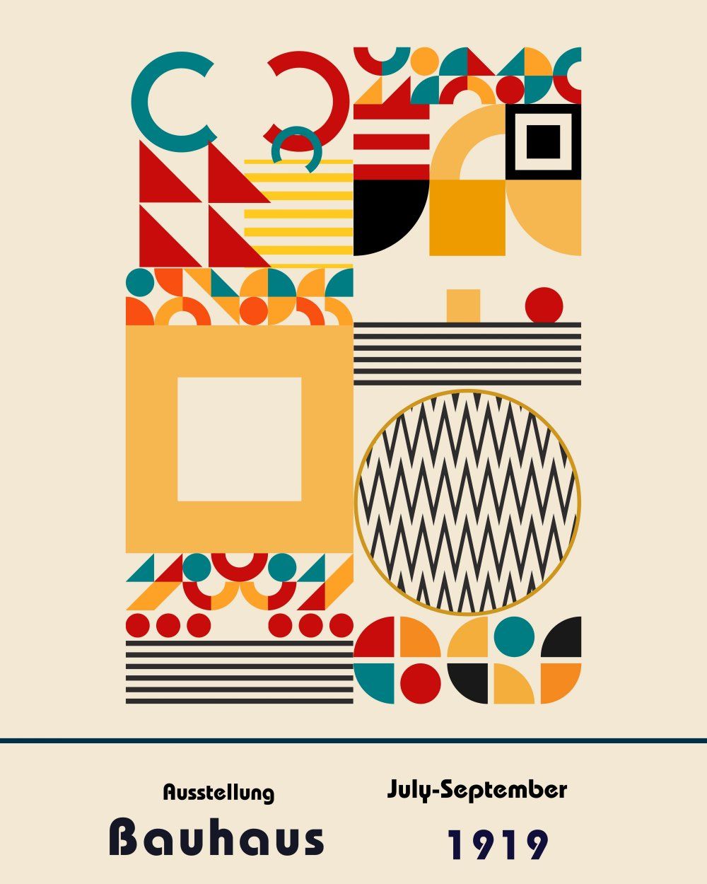 Konten Poster Bauhaus Collection Rasio 4 5