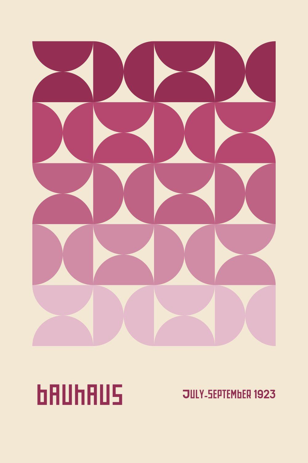 Konten Poster Bauhaus dengan Desain Geometric