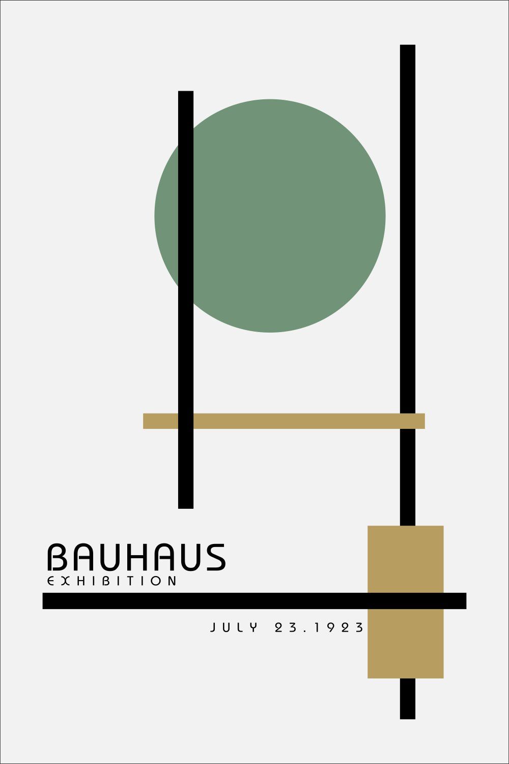 Konten Poster Bauhaus Exhibition