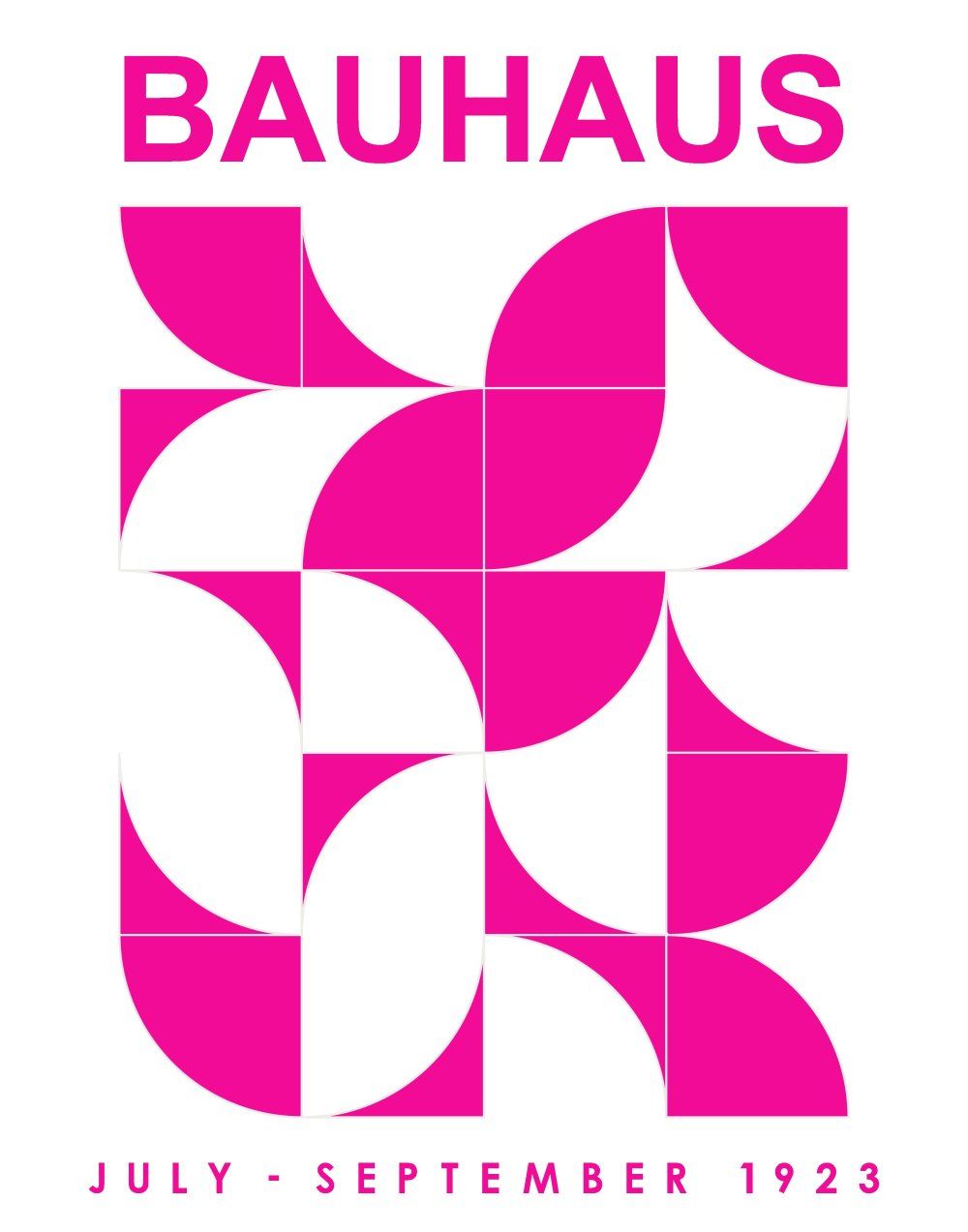 Konten Poster Bauhaus Juli - September 1923