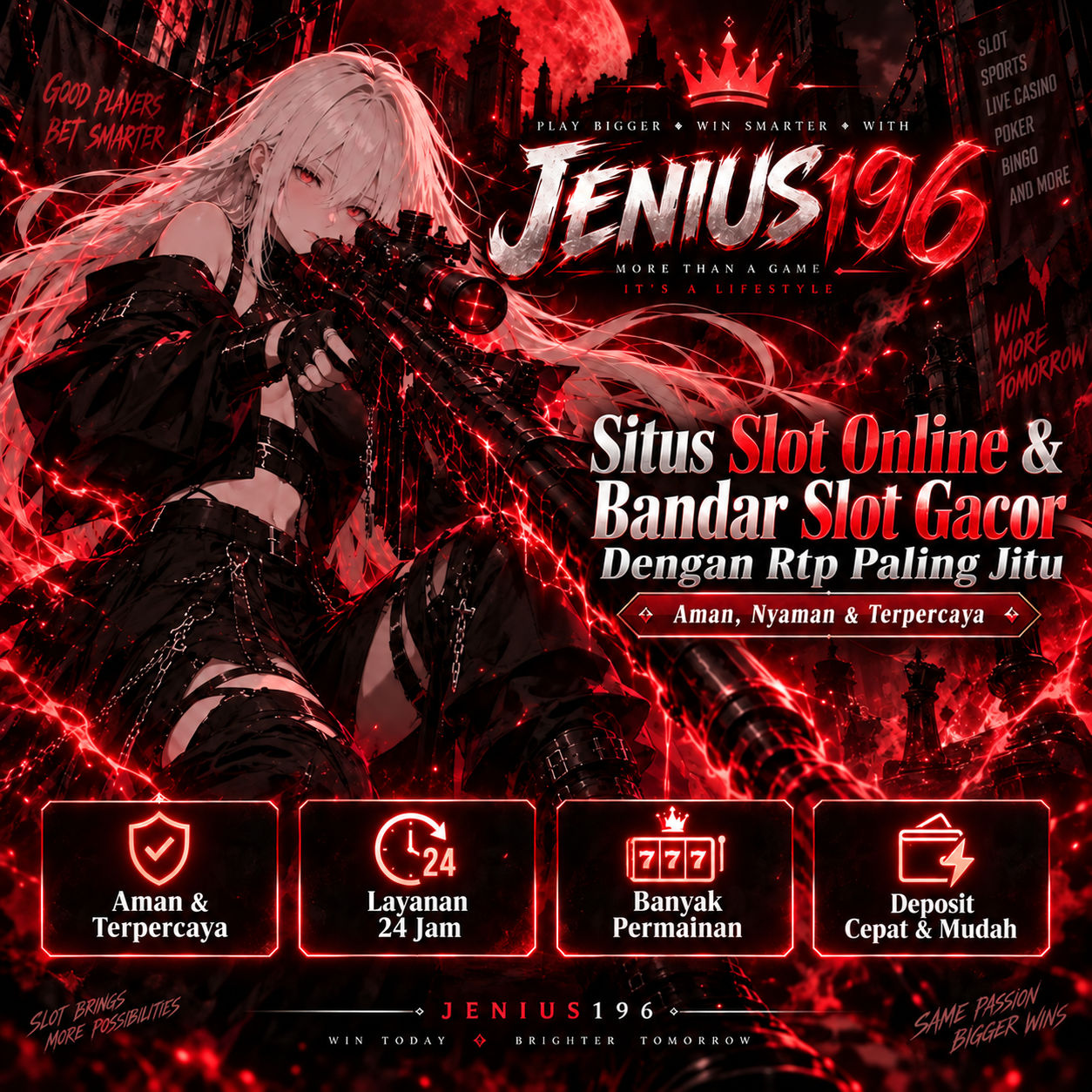 JENIUS196 >> Situs Slot Online & Bandar Slot Gacor Dengan Rtp Paling Jitu