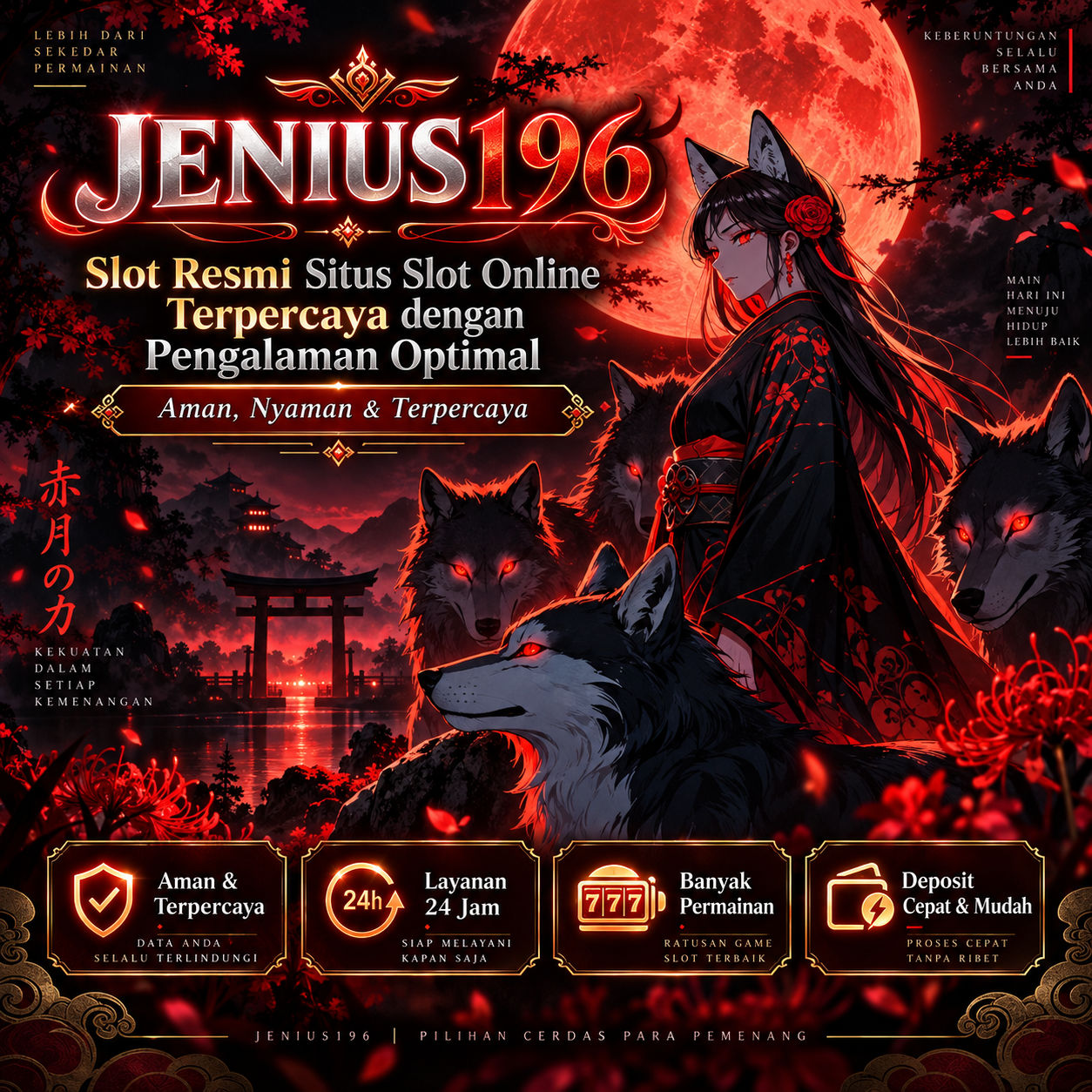 JENIUS196 >> Slot Resmi Situs Slot Online Terpercaya dengan Pengalaman Optimal
