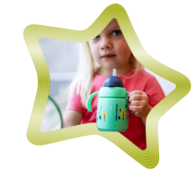 Baby Water Bottle with Weighted Straw for Babies Over Six Months 300ml