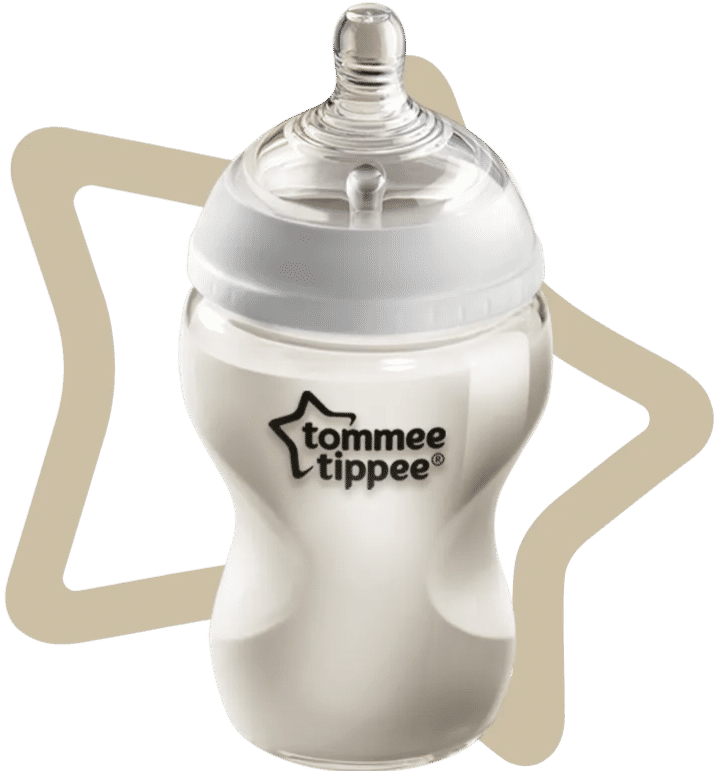 Tommee Tippee Closer to Nature - Juego de biberones para recién nacido,  pezón parecido al pecho, válvula anticólica, azul, niño