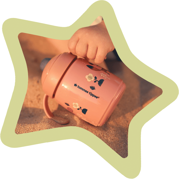 Tommee Tippee Vaso con pajita de aprendizaje 300ml a partir de 6+ meses en  rojo 