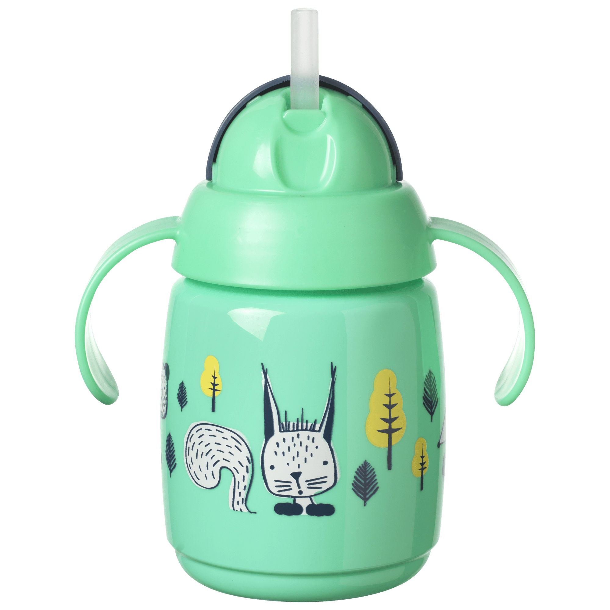 Straw Sippy Cup Infants Cartoon Spill Proof Straw Cup Sipper Cups