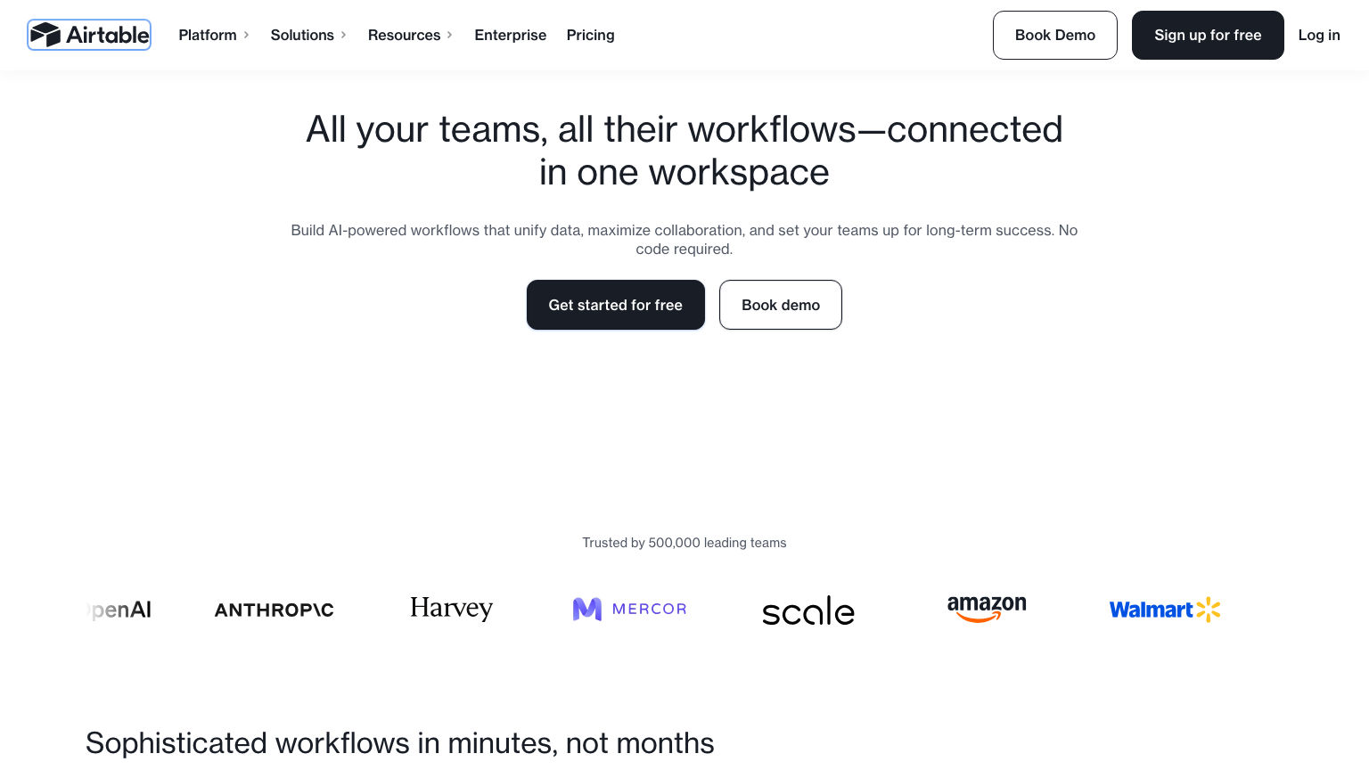 Airtable product preview