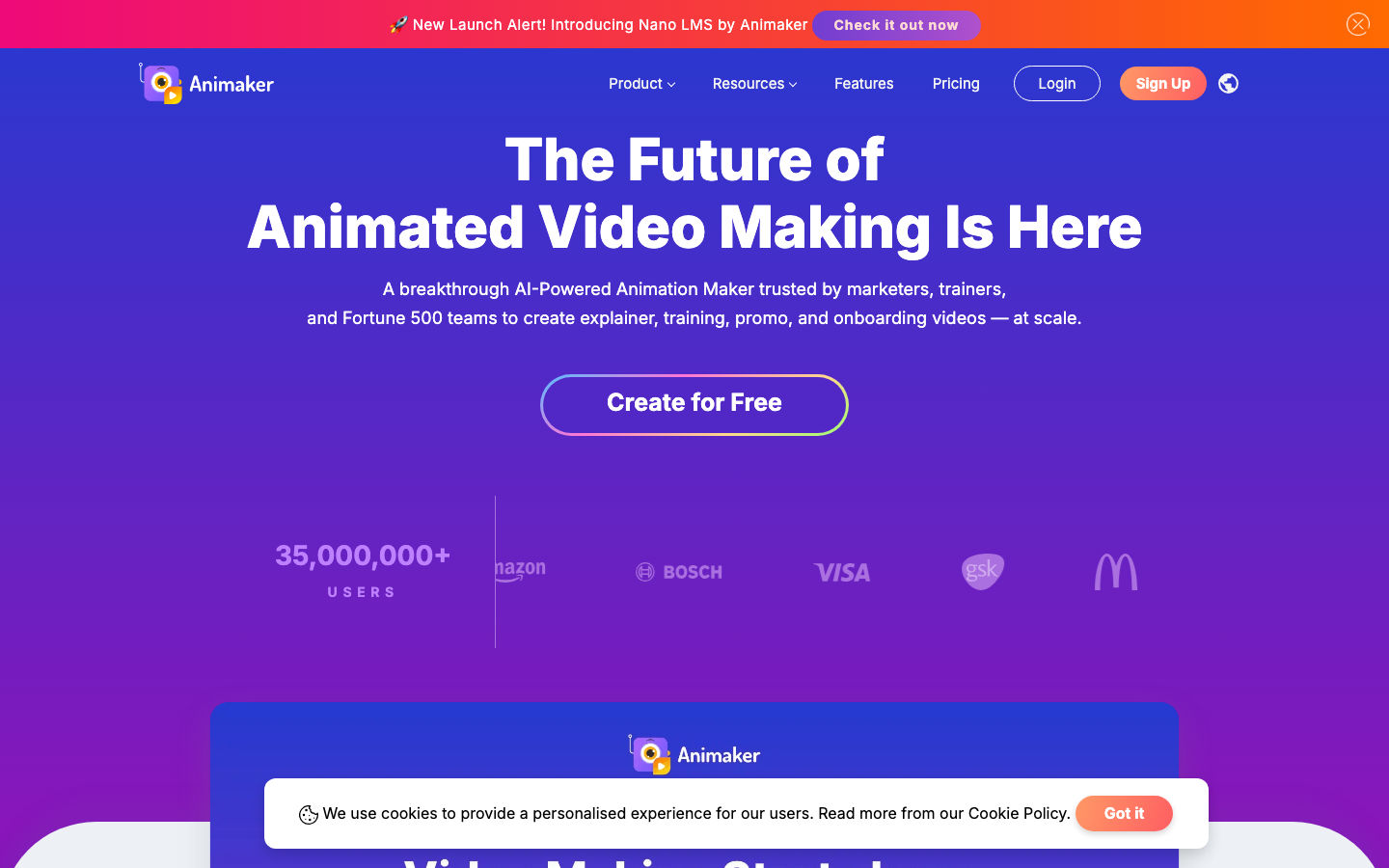 Animaker product preview