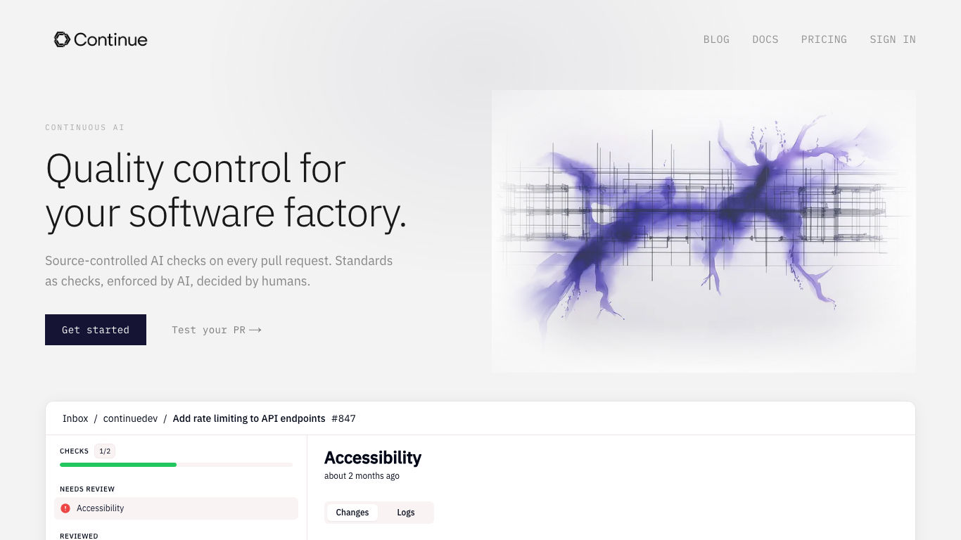 Continue.dev product preview