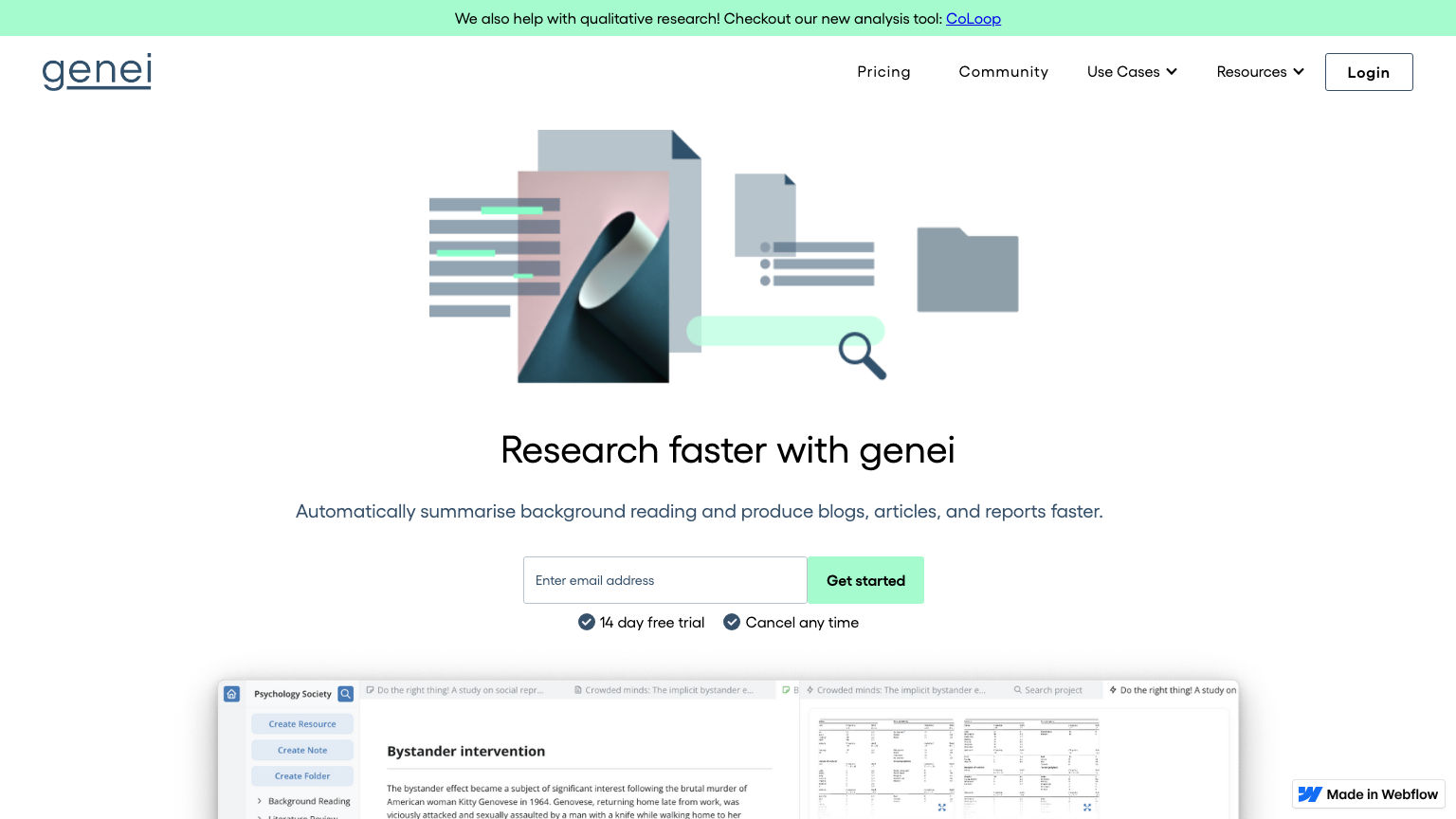 Genei product preview