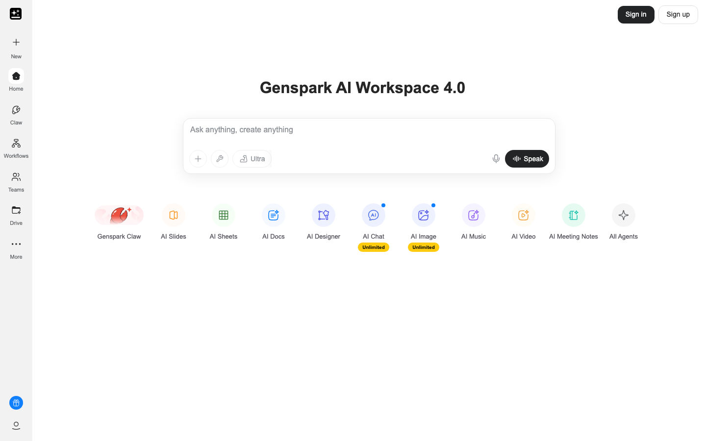 Genspark AI product preview