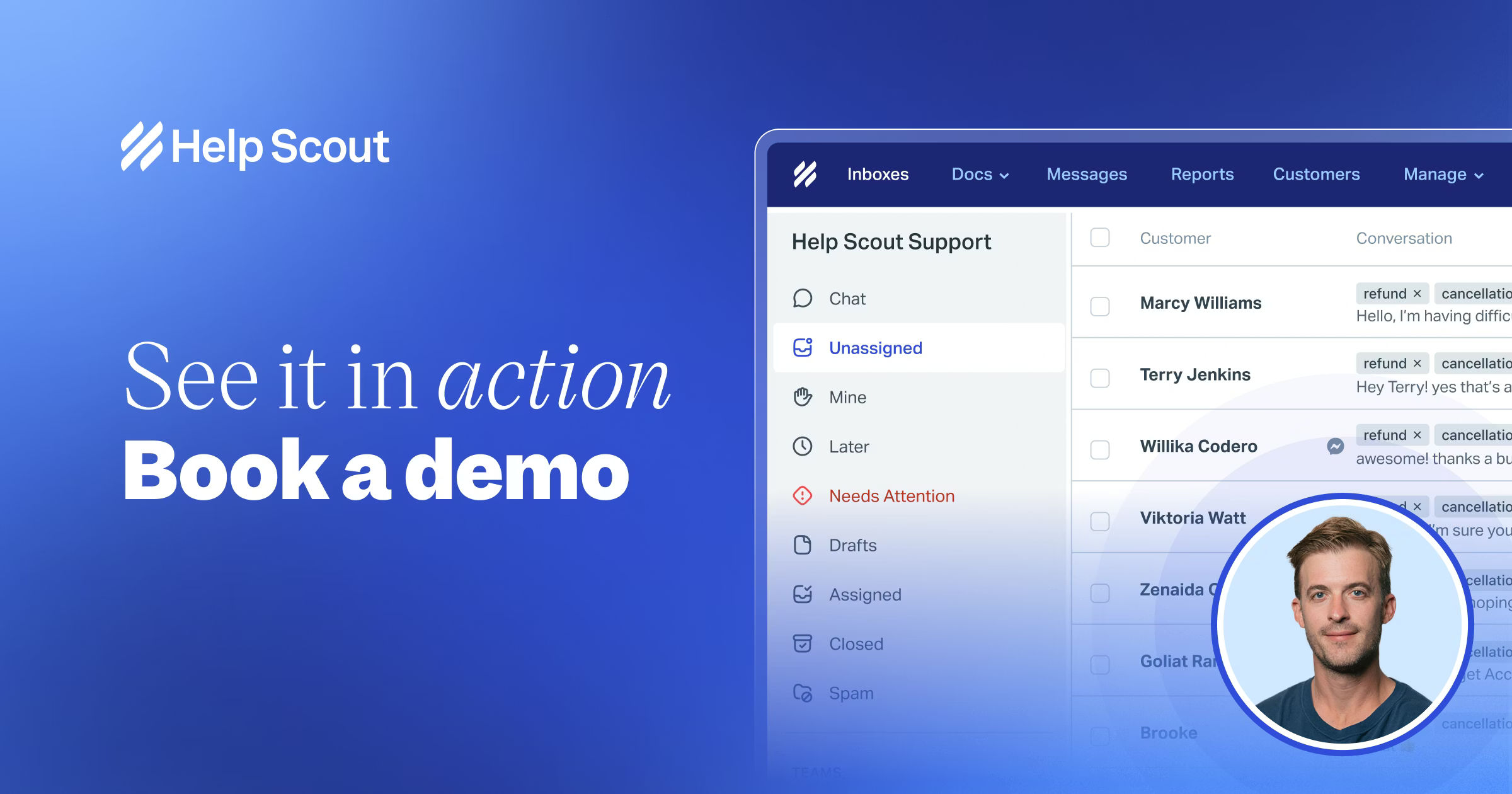 HelpScout product preview