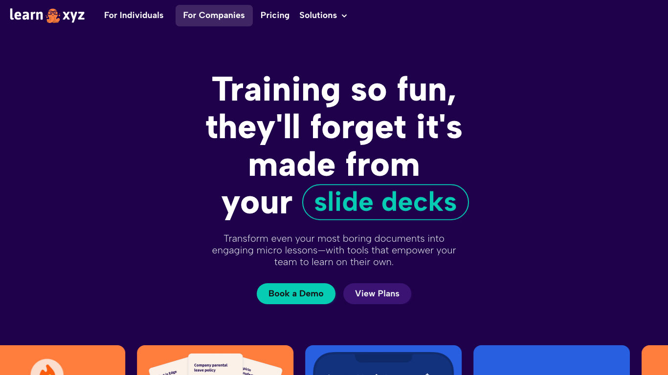 Learn.xyz product preview