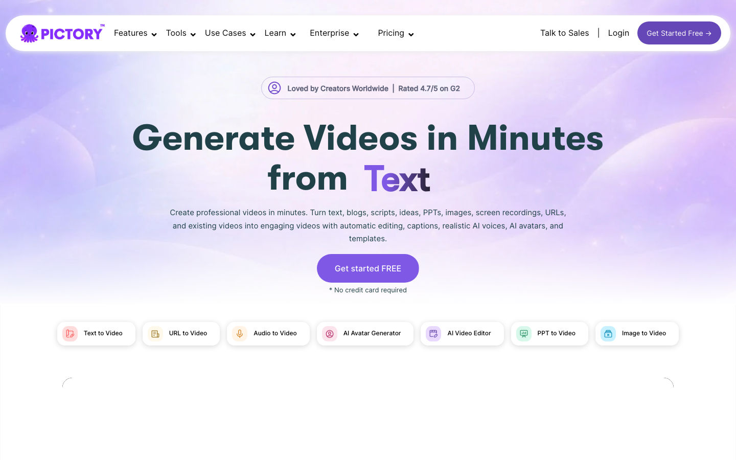 Pictory product preview