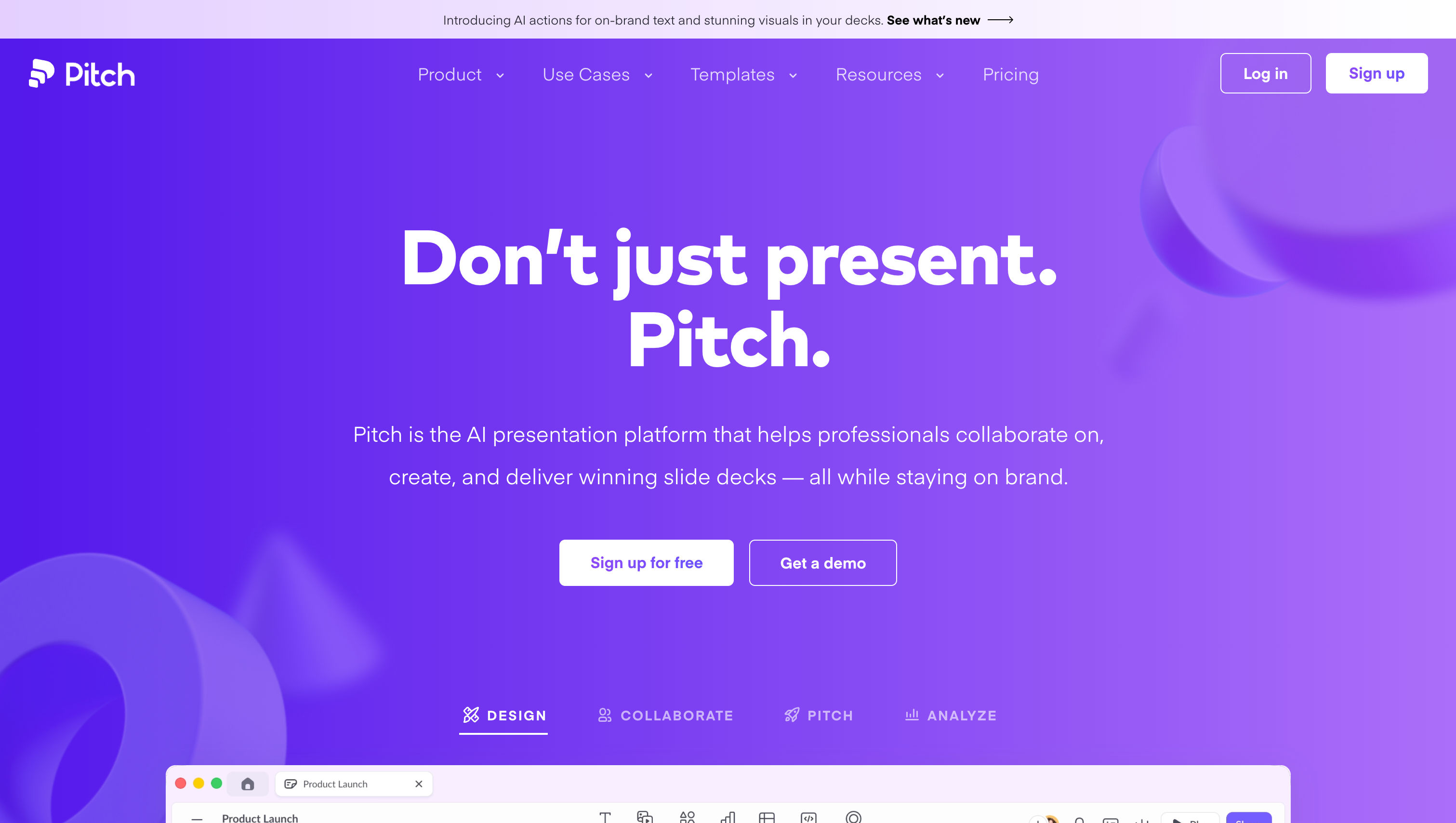 Pitch AI product preview