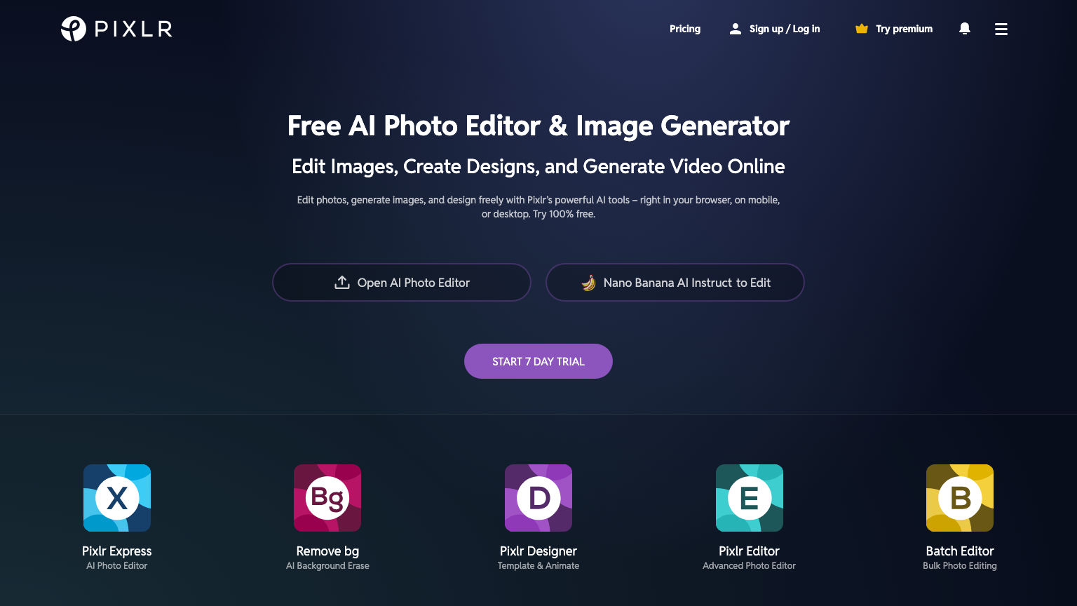Pixlr product preview