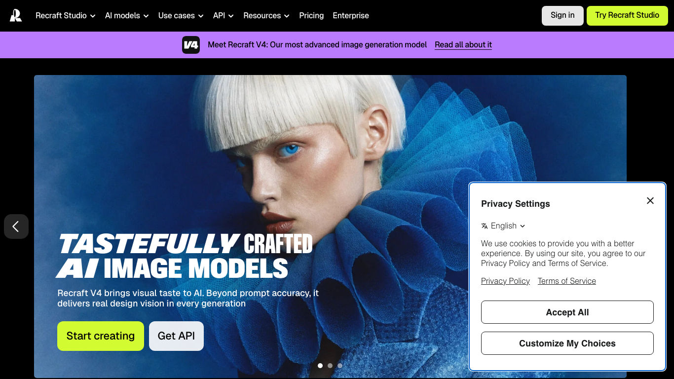 Recraft product preview