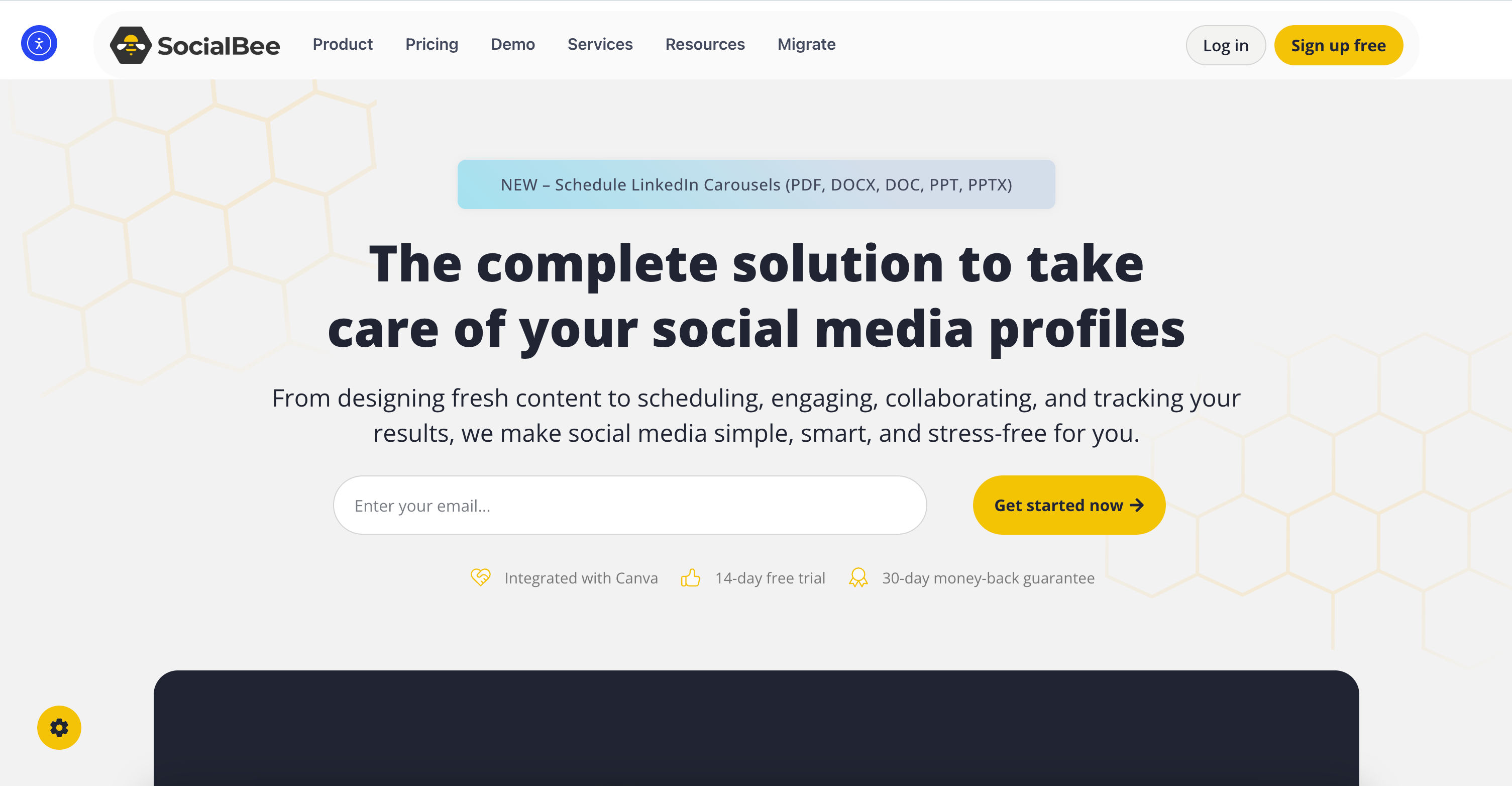 SocialBee product preview