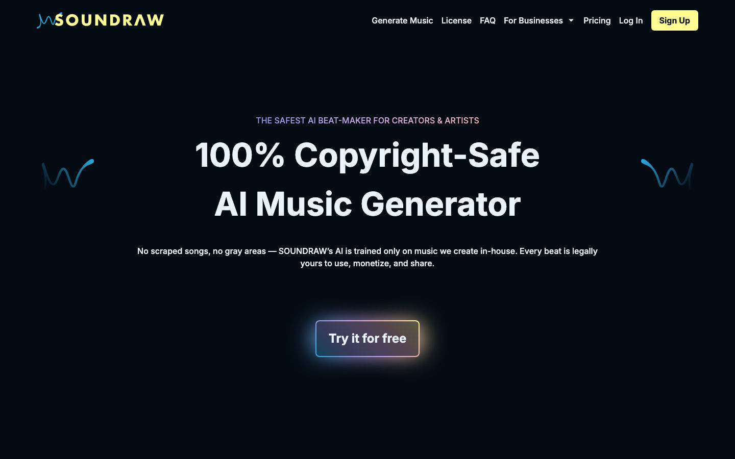 SOUNDRAW product preview